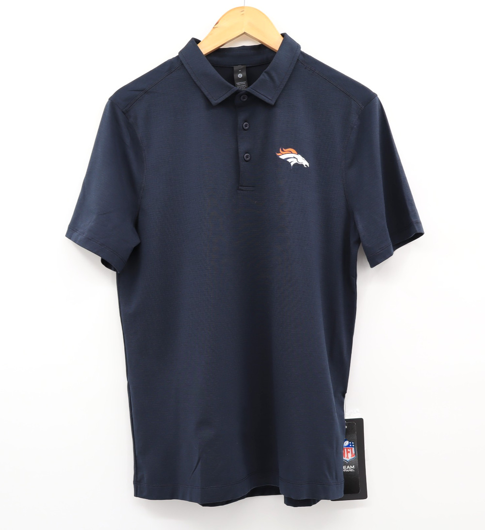 Lululemon NWT Men's Sz M Evolution Polo Denver Broncos Nautical Navy
